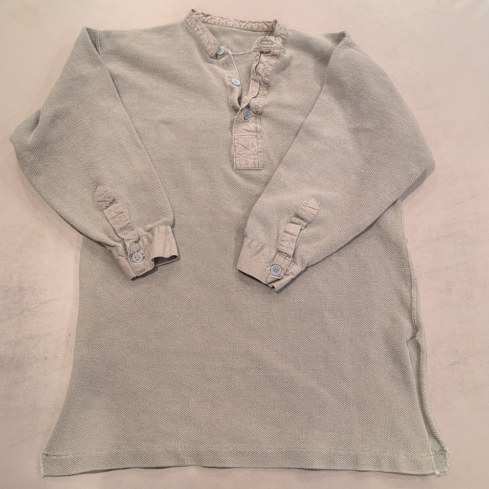Vintage 1940s Swedish Army WWII Military M39 Waffle Thermal Army Shirt  XS/S